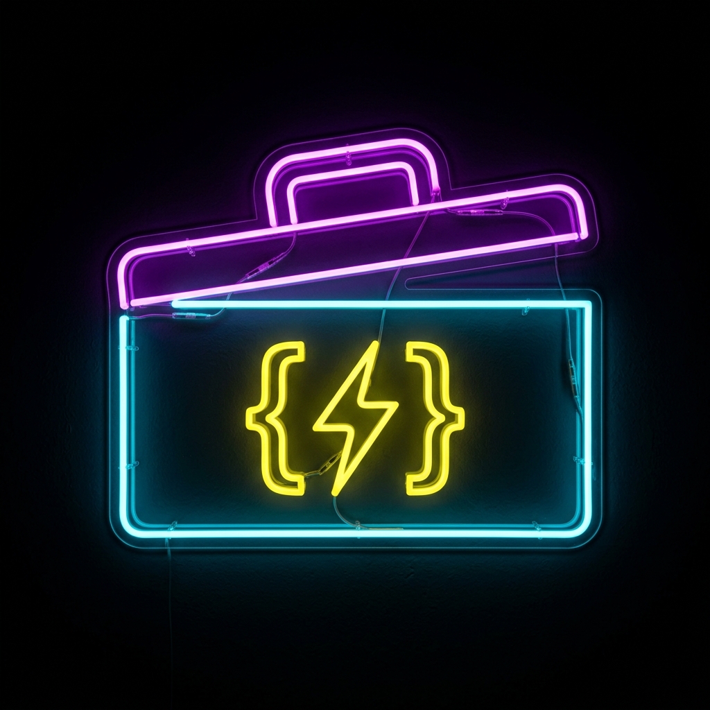 Utilsbox Neon Toolbox Sign